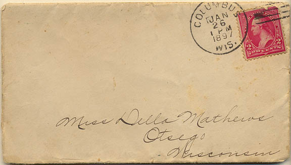 1897 letter to Della Mathews 