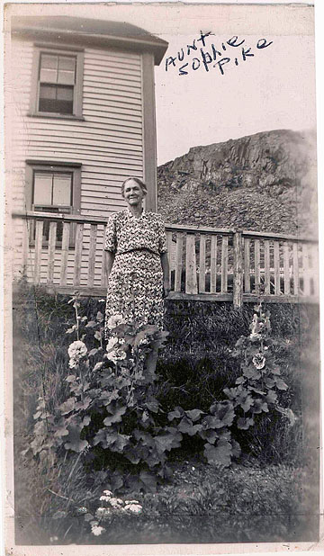 Aunt Sopie Pike in Clown's Cove Newfoundland