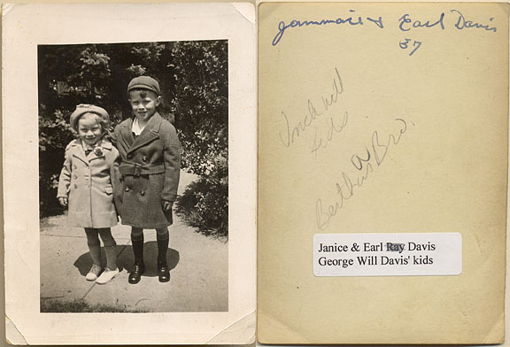 Jannice and Earl Davis in 1937