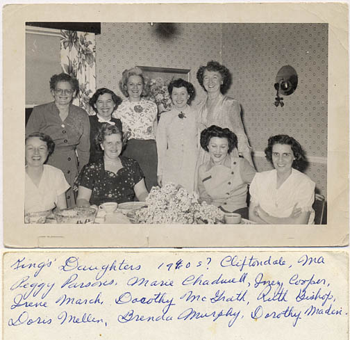 1950's friends playing in the backyard