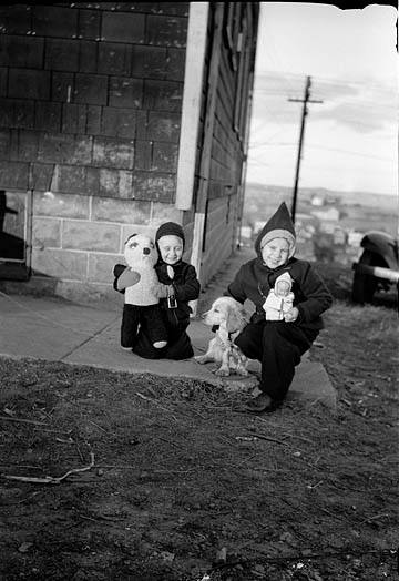 Bob and Carol with their toys