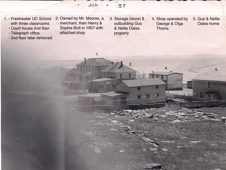 1957 Freshwater Newfoundland School and homes