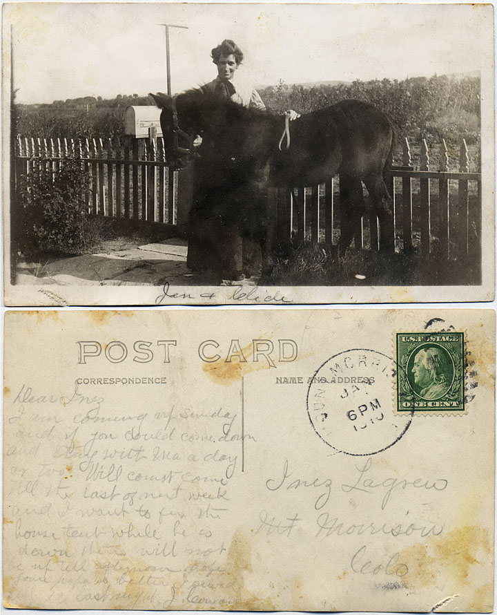 Jennie Cowan with her horse.