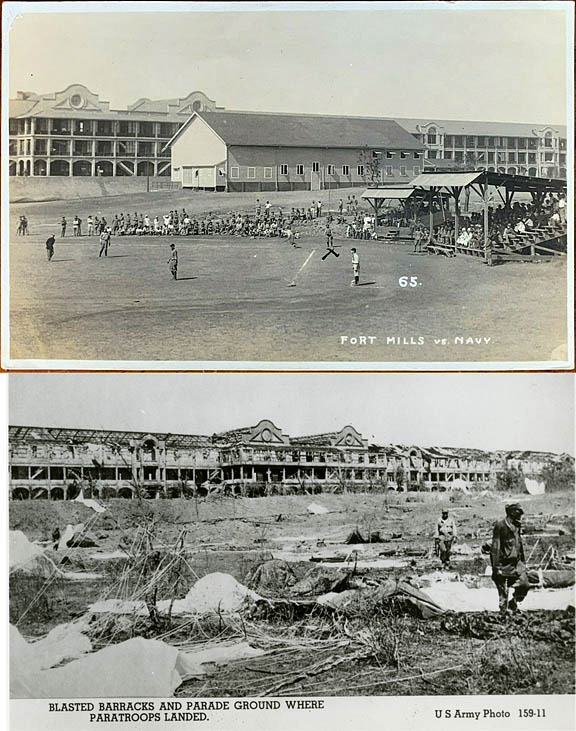 Topside barracks befor and after