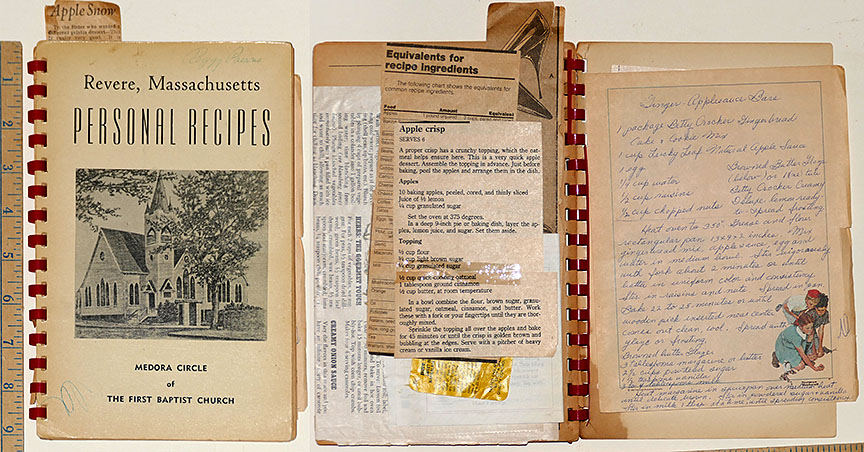 Revere Church recipe book