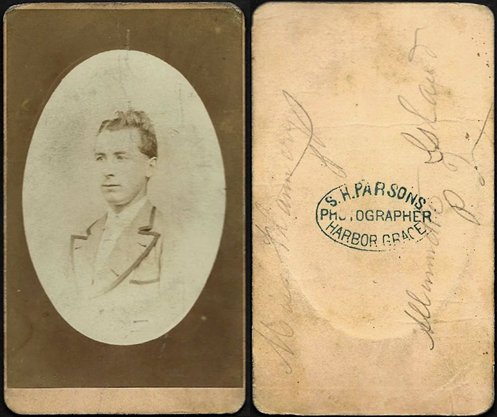 S H Parsons cabinet card