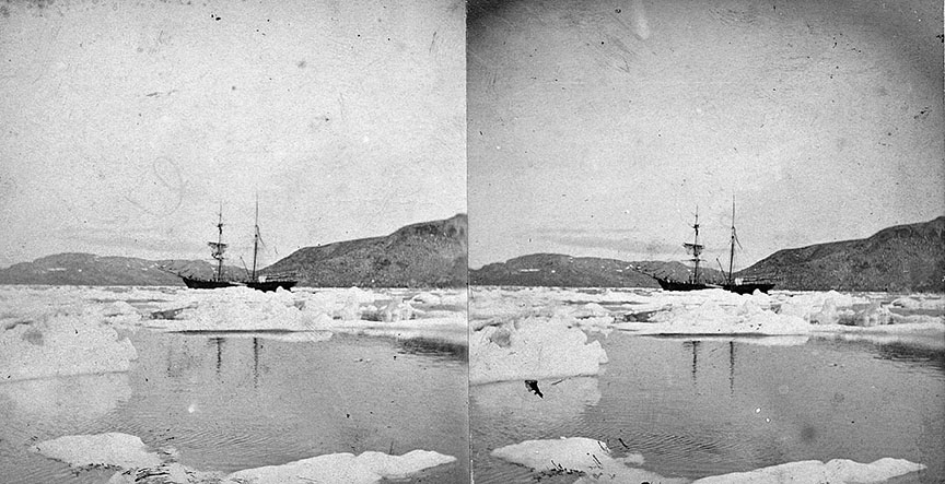1888 ship stereoview