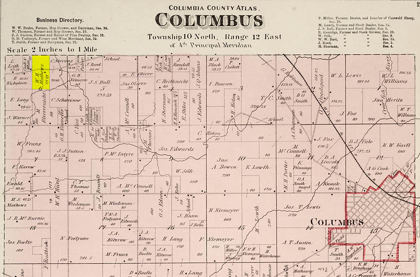 Joseph Mathews 80 acres Otsego Township T10N R12E