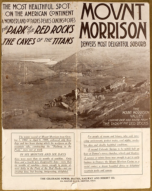 Mount Morrison info pamphlet 1908