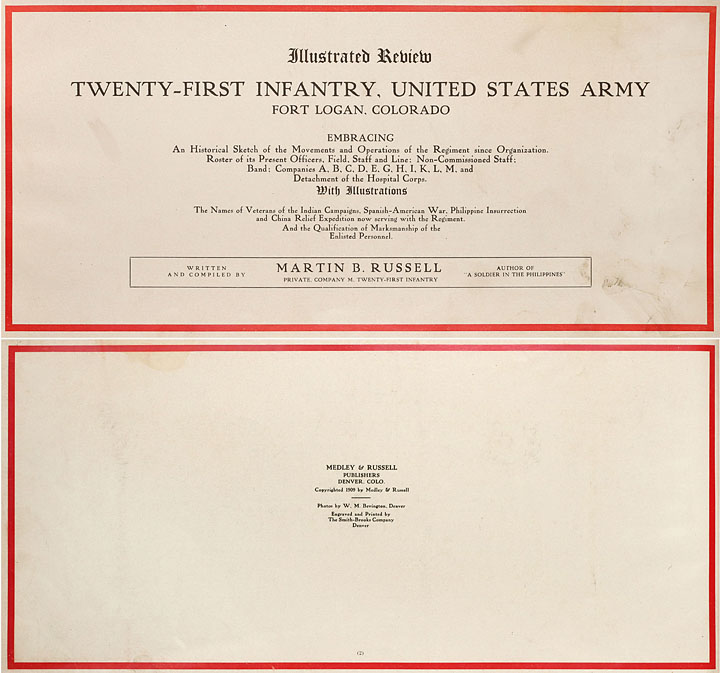 1909 Fort Logan Cover