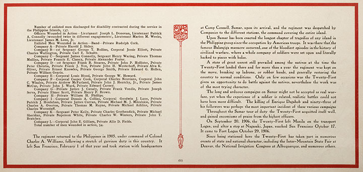 1909 Fort Logan Casualties