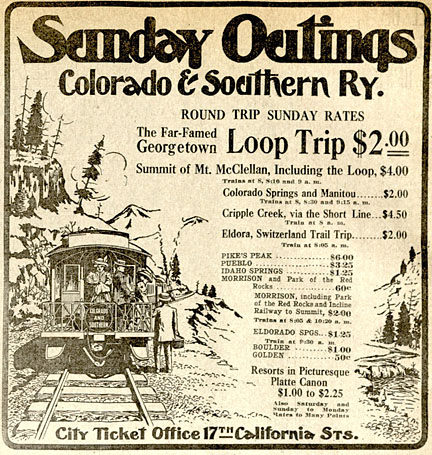 1910 ad Colorado and Southern