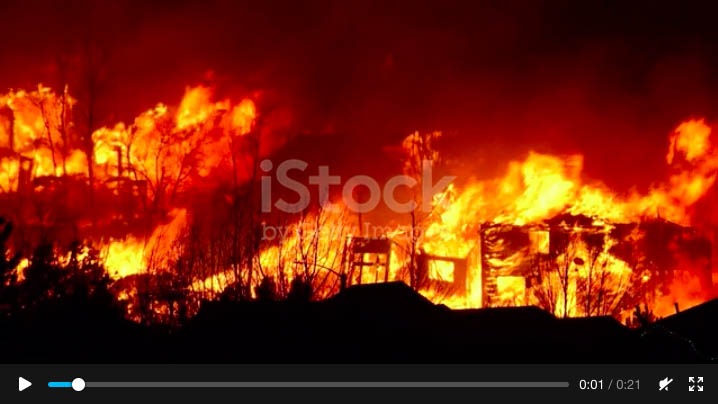 massive flames