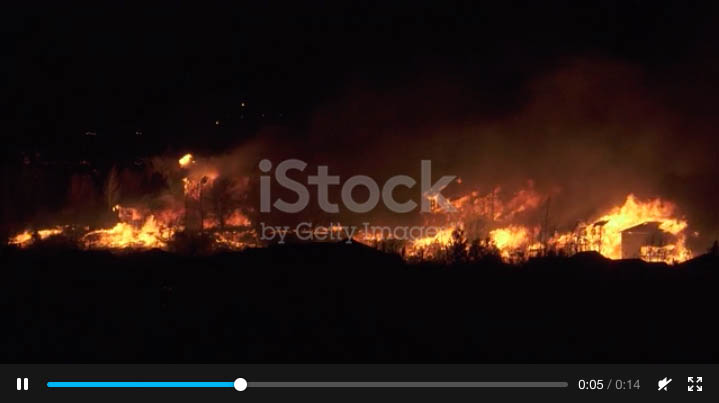 massive flames