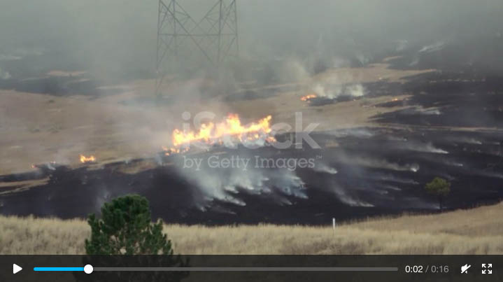 wind blown fire