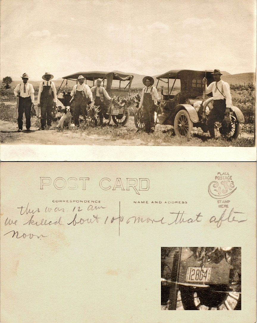 Hunting party in 1914 on the Colorado plains