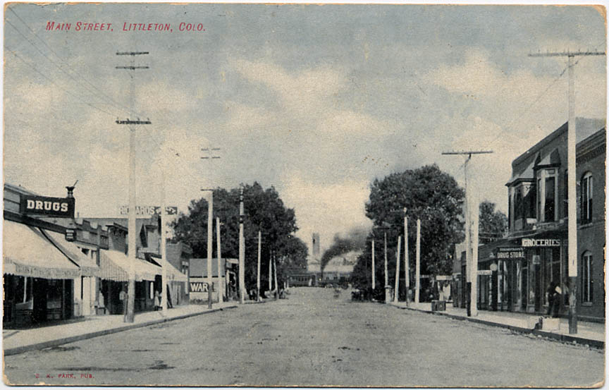 1907 post card with Uncle Sam train