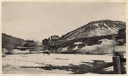 looking east at the Hotel