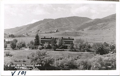 looking south at the Hotel