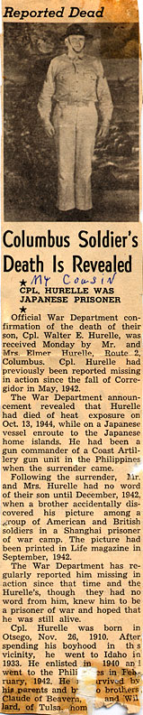 Walter Hurelle obituary